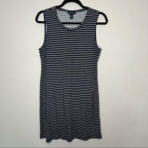 Women’s Nautica blue striped sleeveless tunic blouse size medium M